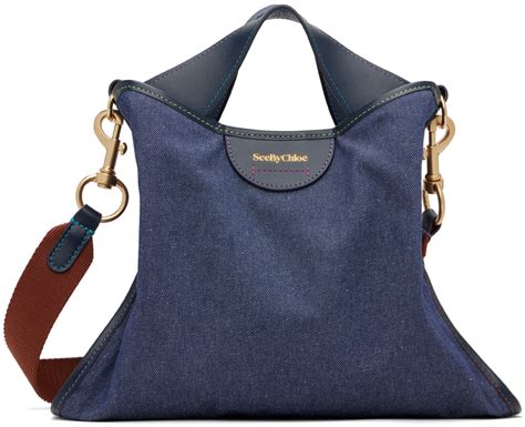 see by chloe blue bag|see by CHLOE. denim bag.